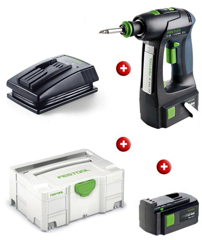 FESTOOL Akkuschrauber C12 C15 T12 T15 T18 CXS AKTION